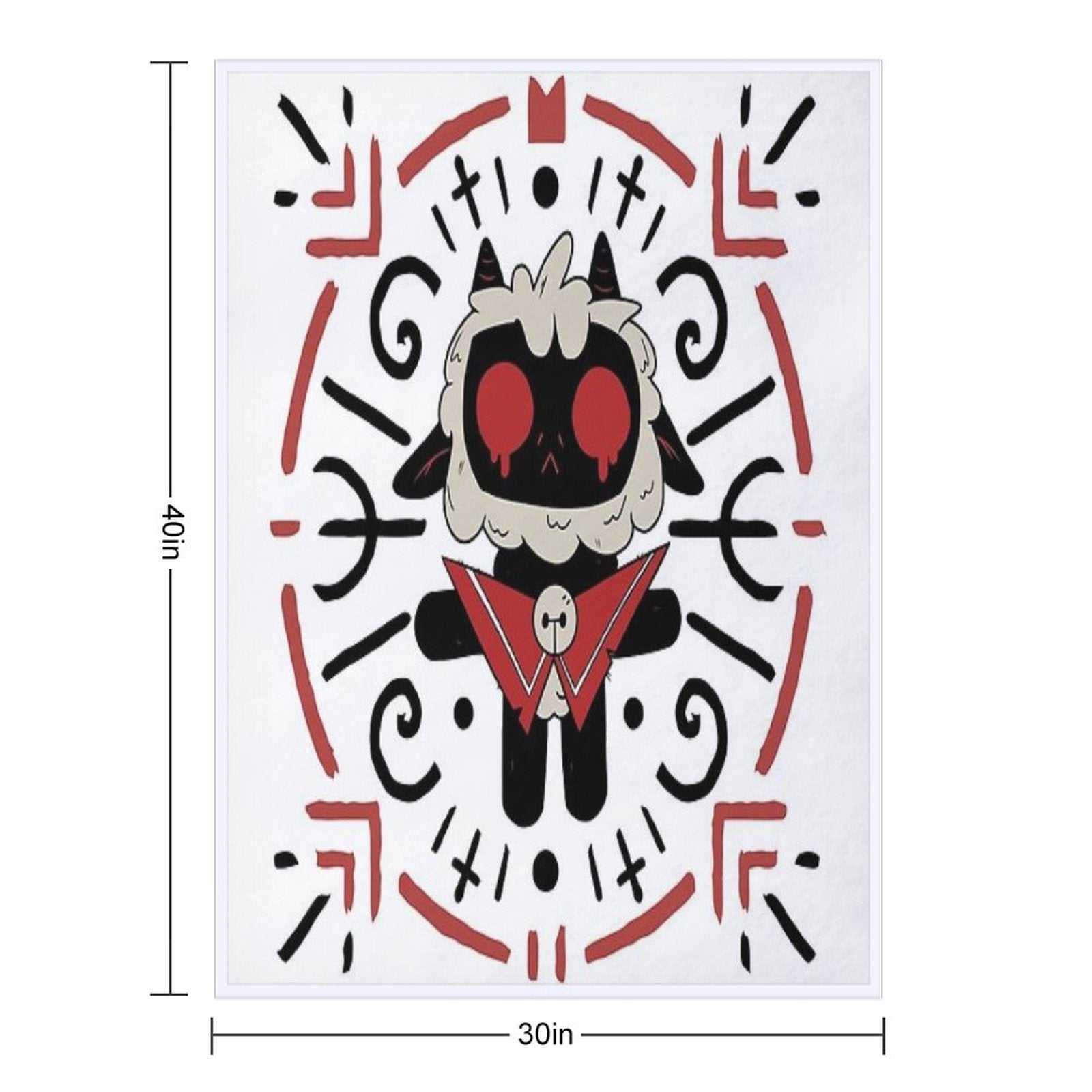 Cult Of The Lamb Magic Circle Durable Throw Blanket