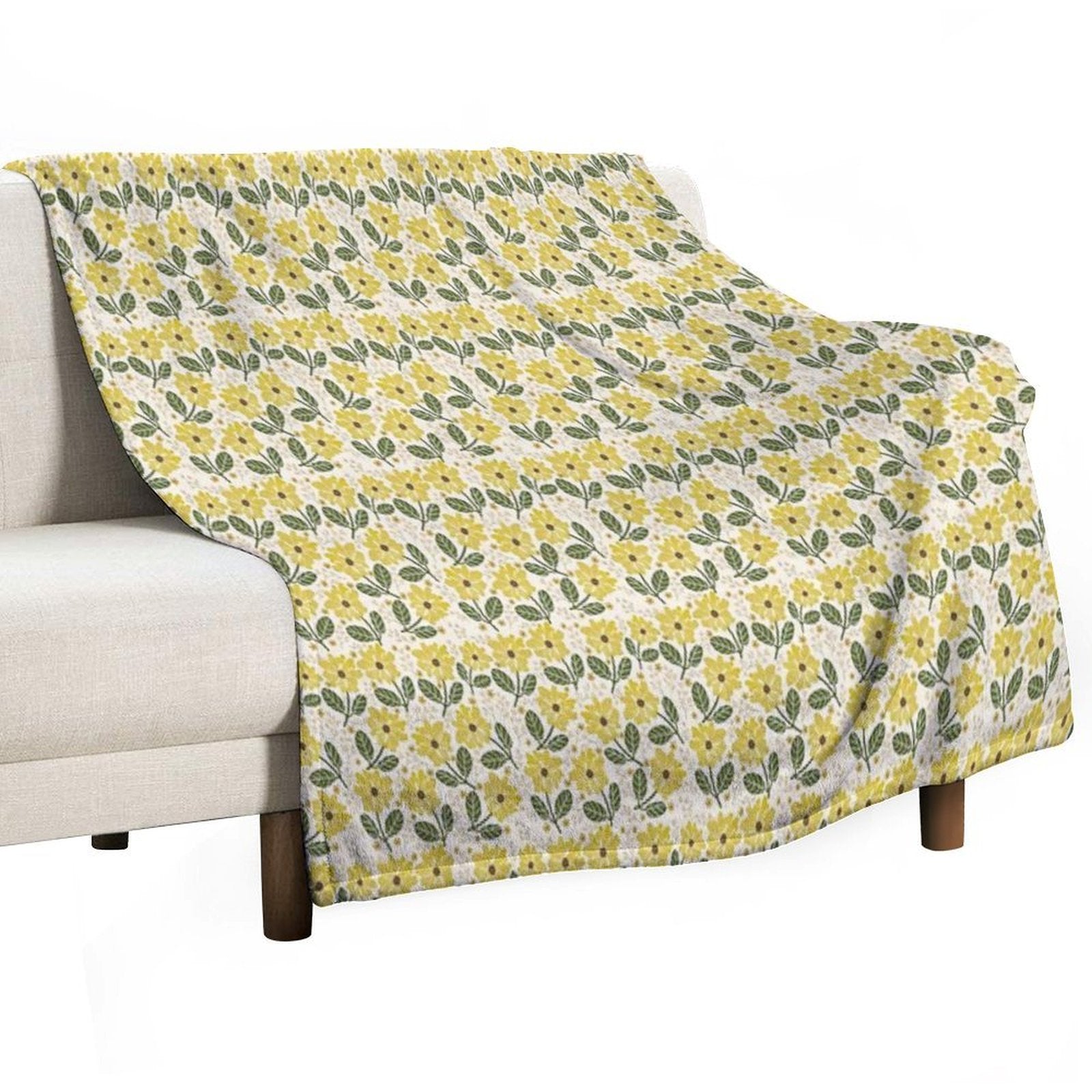 Golden Bloom All-season Throw Blanket