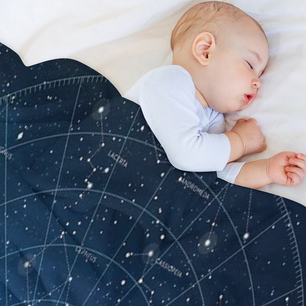 Constellation Star Map Shrink-resistant Throw Blanket