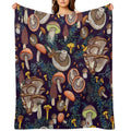 Dark Dream Forest Velvety-soft Throw Blanket