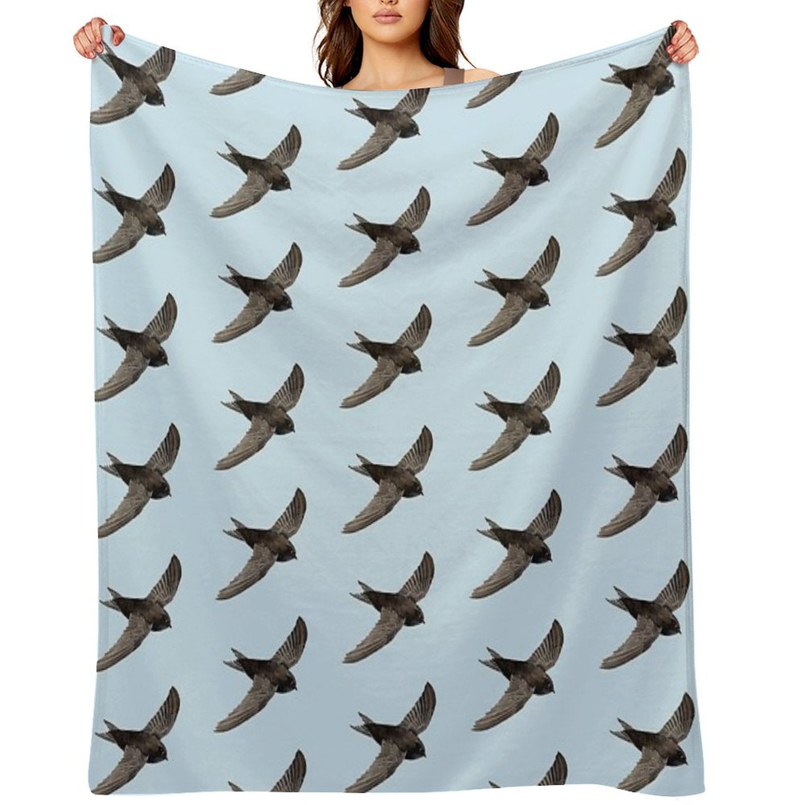 COMMON SWIFT-Apus Apus Anti-pilling Throw Blanket