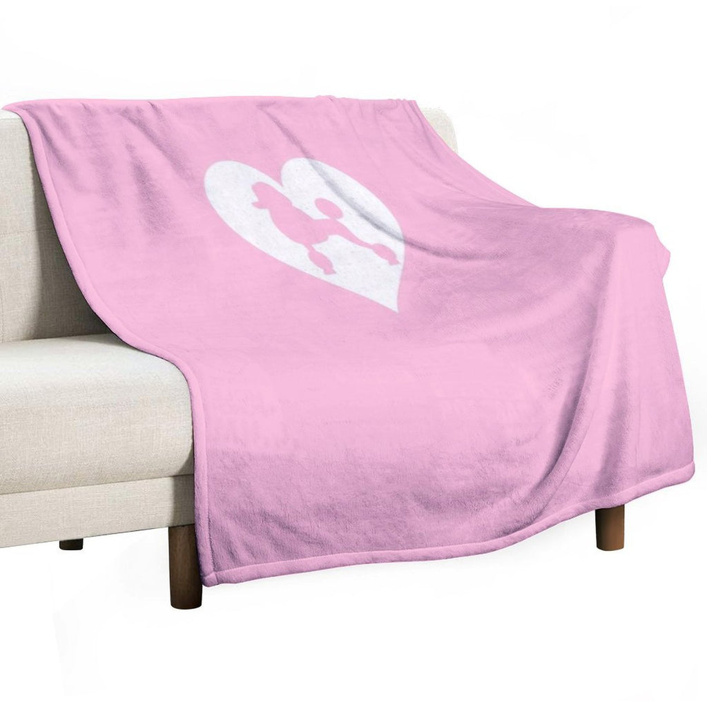 POODLE T SHIRT Velvety-soft Throw Blanket