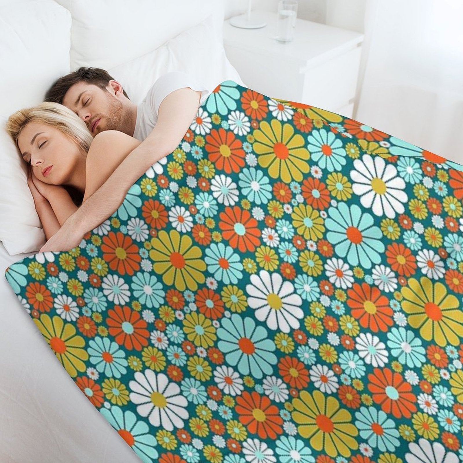60's Wallpaper  One Wrinkle-free Throw Blanket