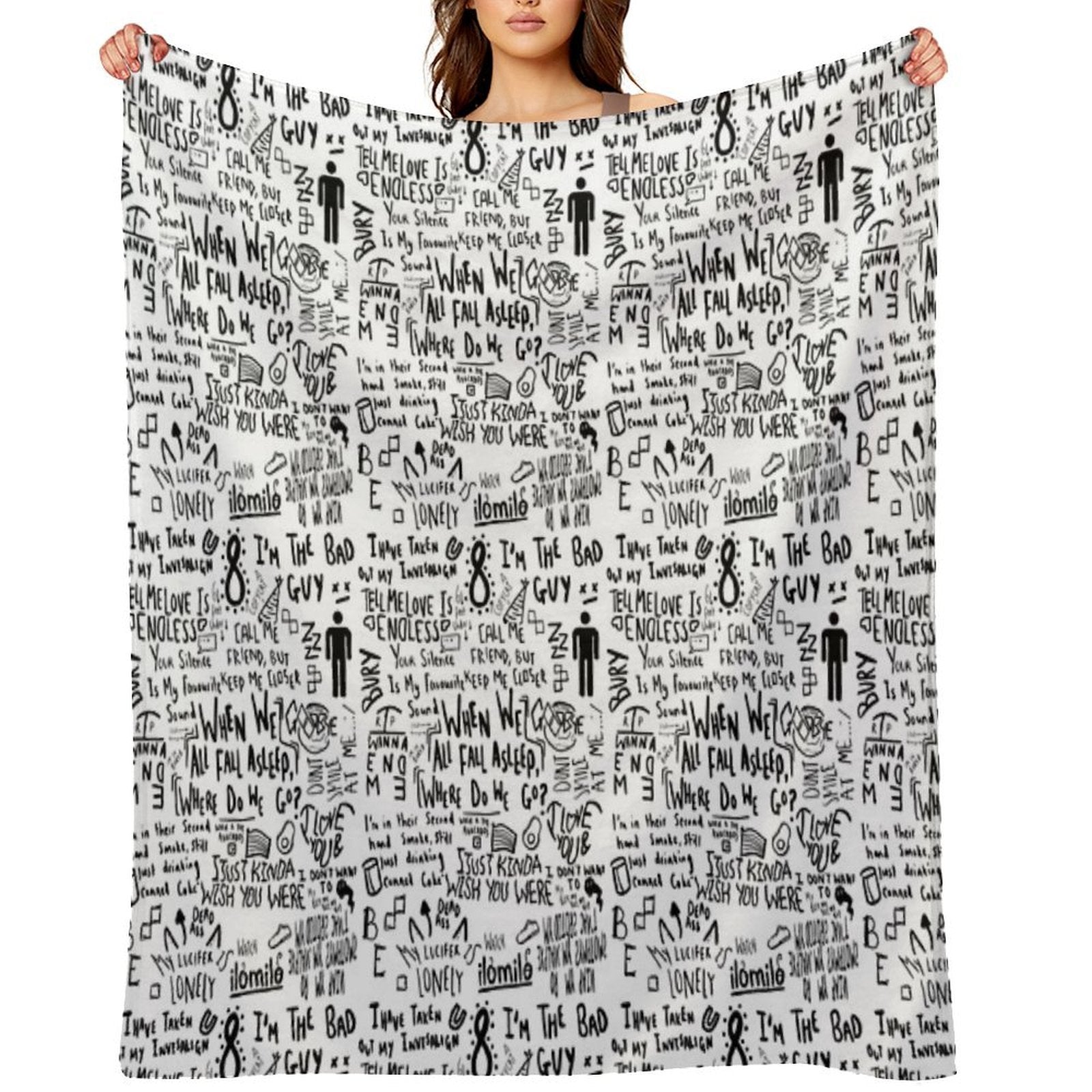 Billie Eilish Machine-washable Throw Blanket