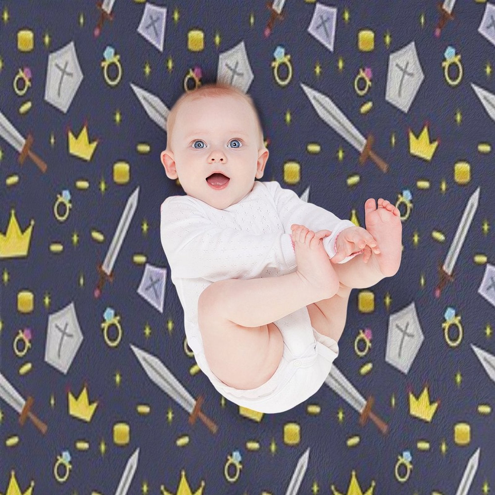 Adventure in The World of Knights Sustainable Throw Blanket
