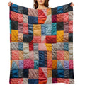 Patchwork Quilt Compact Throw Blanket