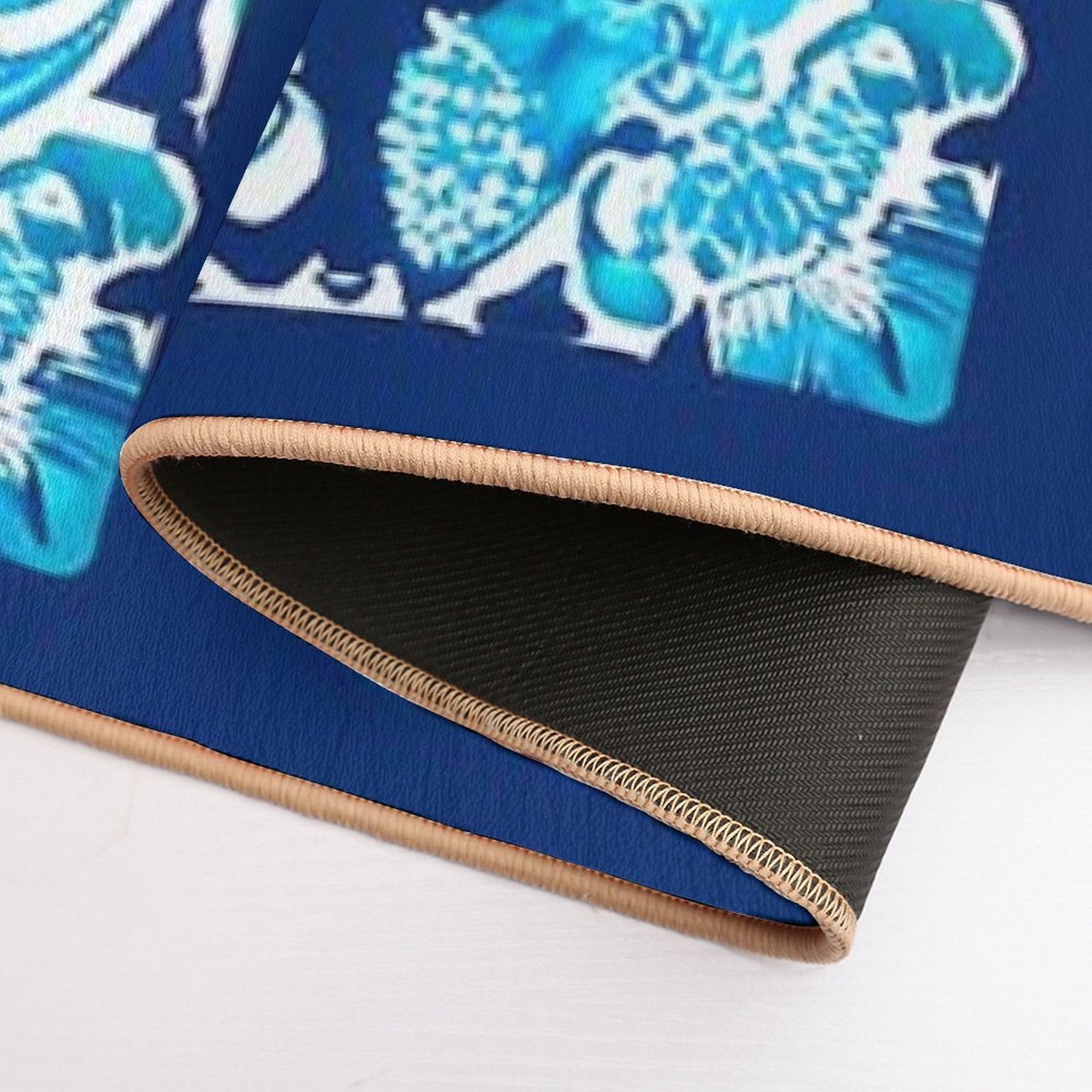 Bandana Inspired Drip  Rapid-Drying Bath Mat