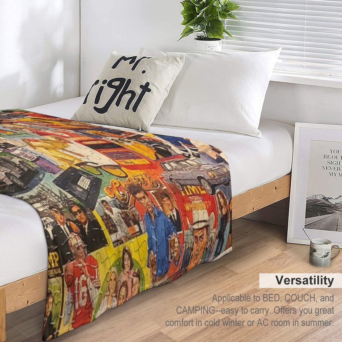 1980’s Shrink-resistant Throw Blanket