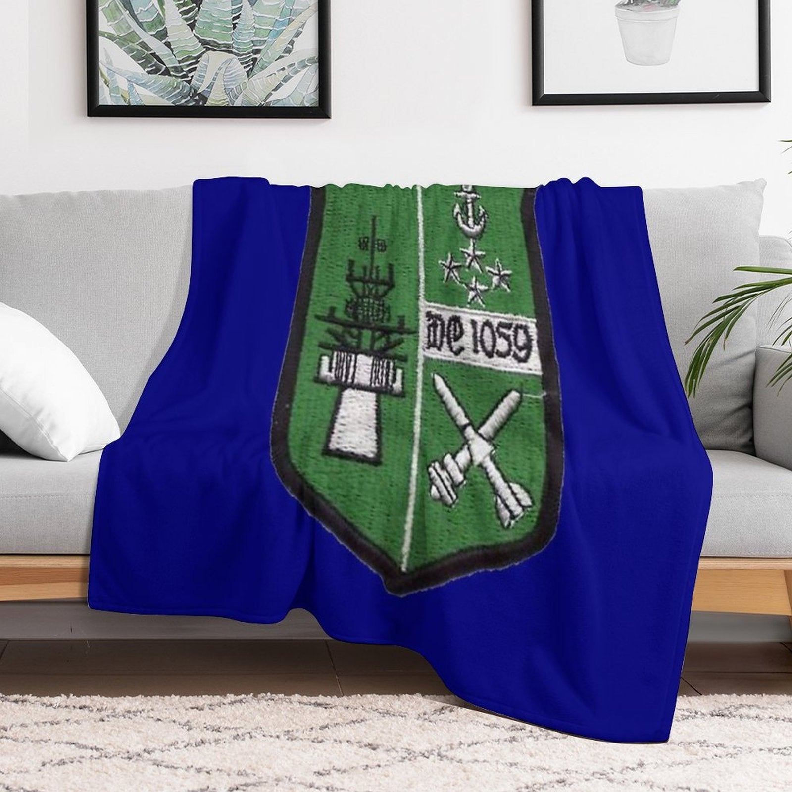 USS W. S. SIMS (DE-1059) SHIP'S STORE Quick-dry Throw Blanket
