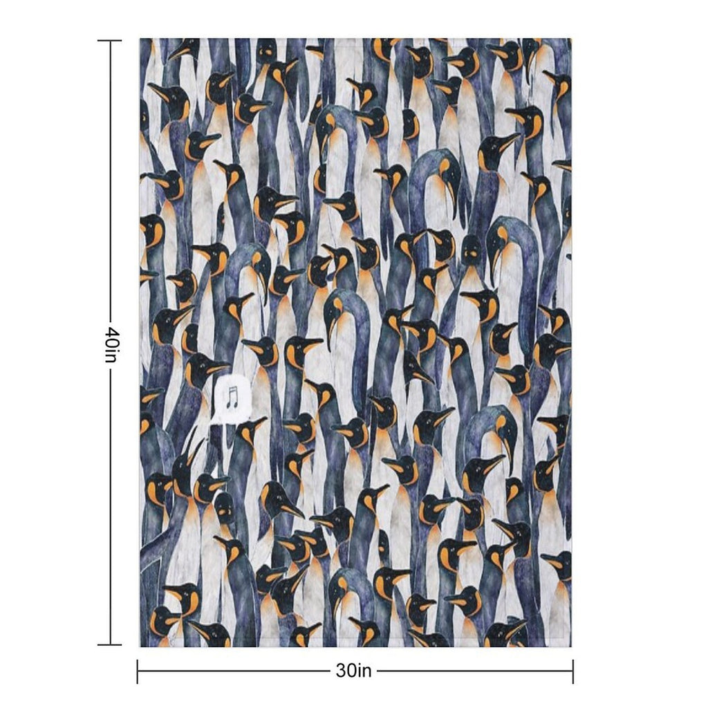 Singing Penguin Durable Throw Blanket