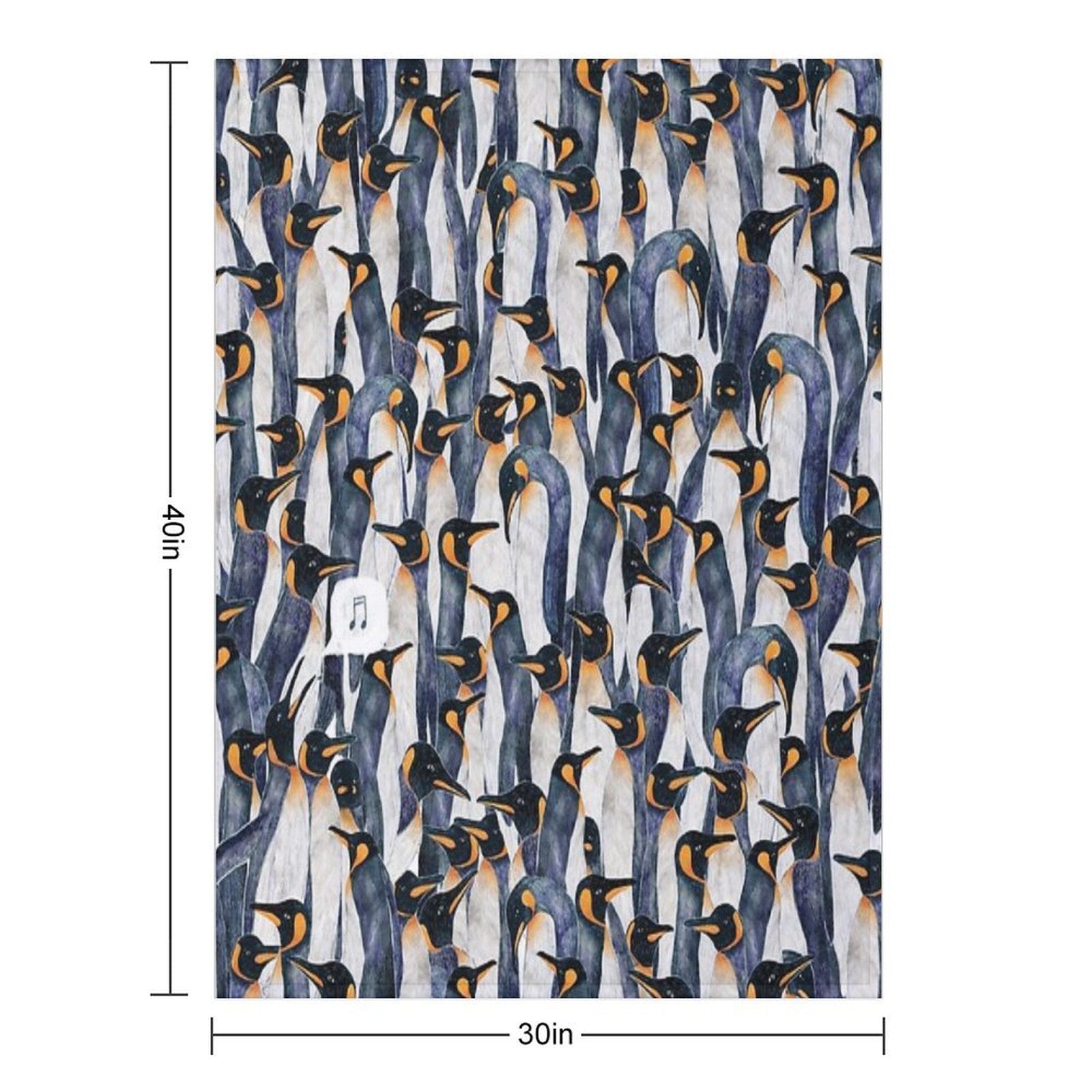 Singing Penguin Durable Throw Blanket