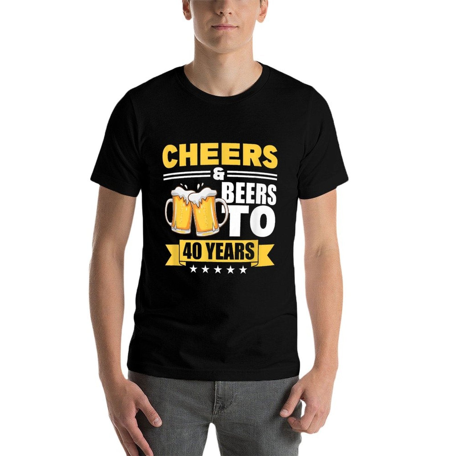 Cheers And Beers To 40 Years - 40th Birthday  Slim-fit Cut T-Shirt