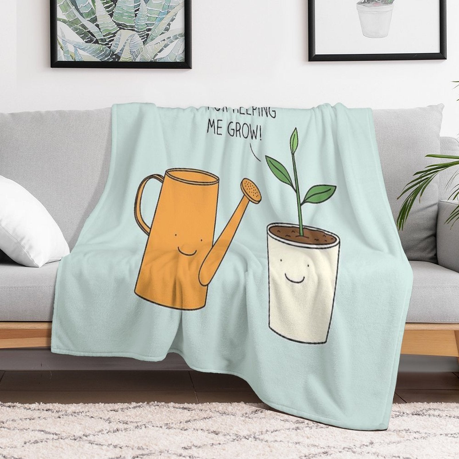 Thank You for Helping Me Grow! Versatility Throw Blanket