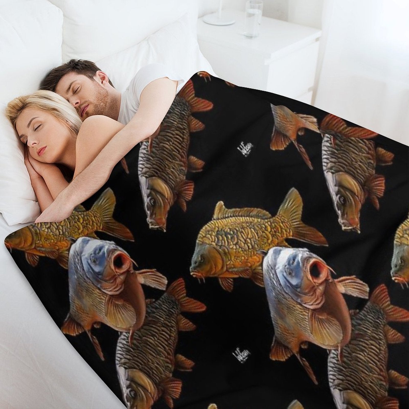 Carp Gang 1 Velvety-soft Throw Blanket