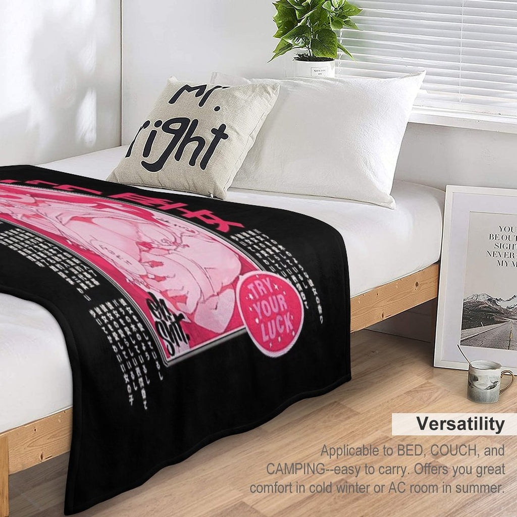Anime Ahegao Hentai Eco-conscious Throw Blanket