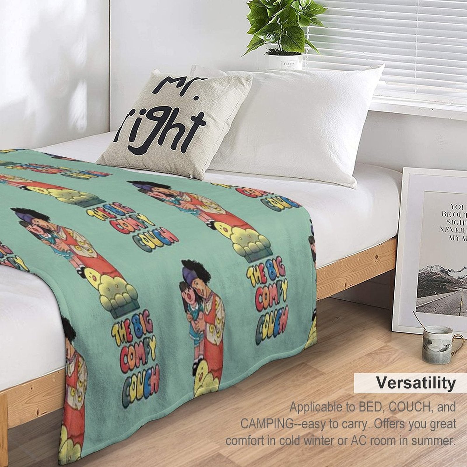 Loonette And Molly (The Big Comfy Couch) Machine-washable Throw Blanket