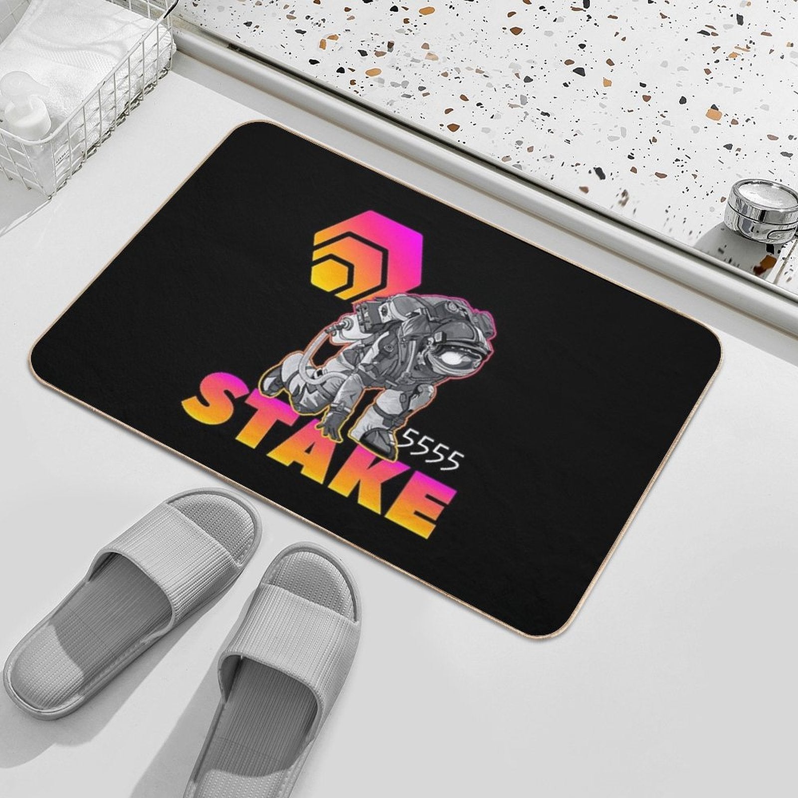 HEX Stake 5555  Repositionable Bath Mat