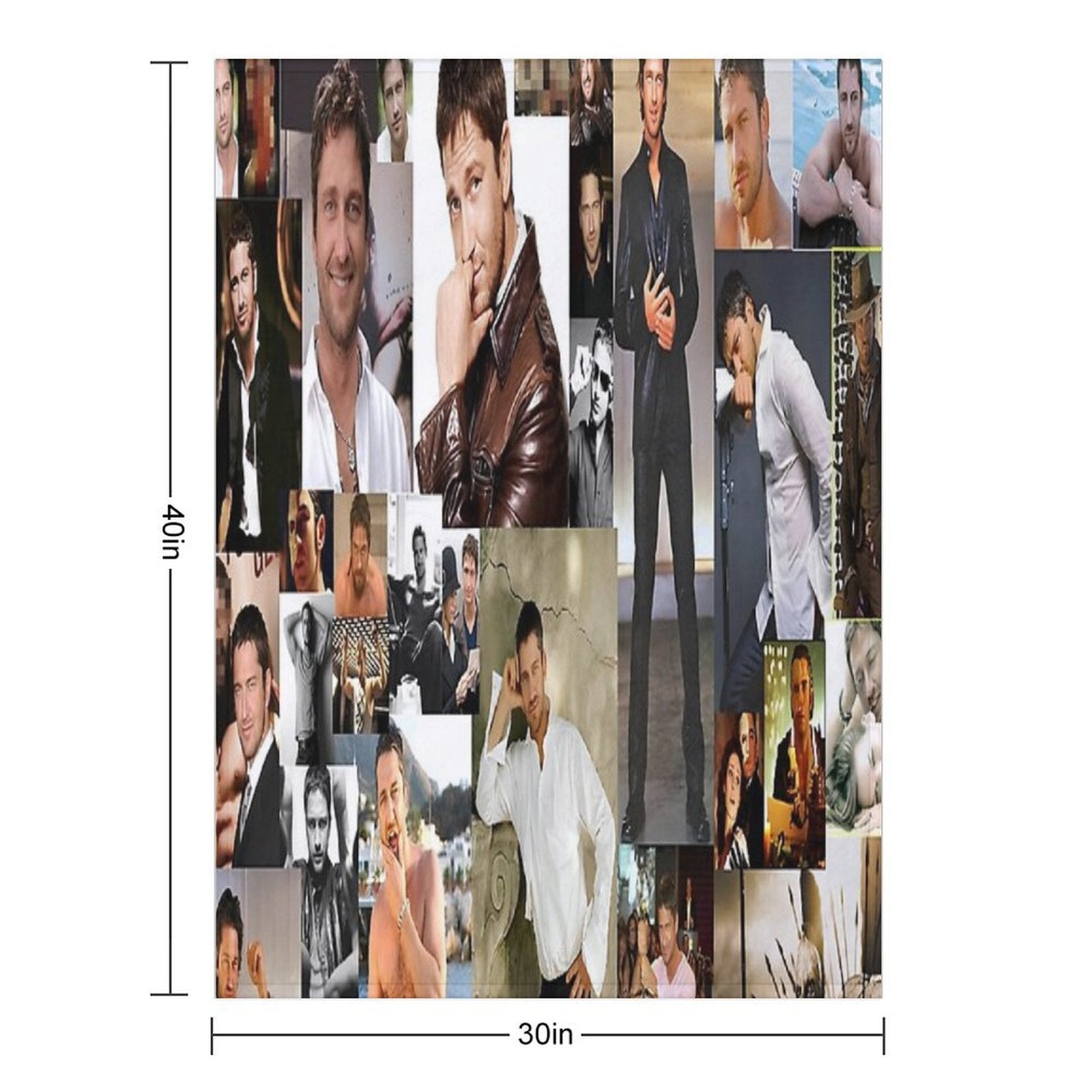 Gerard Butler Shrink-resistant Throw Blanket