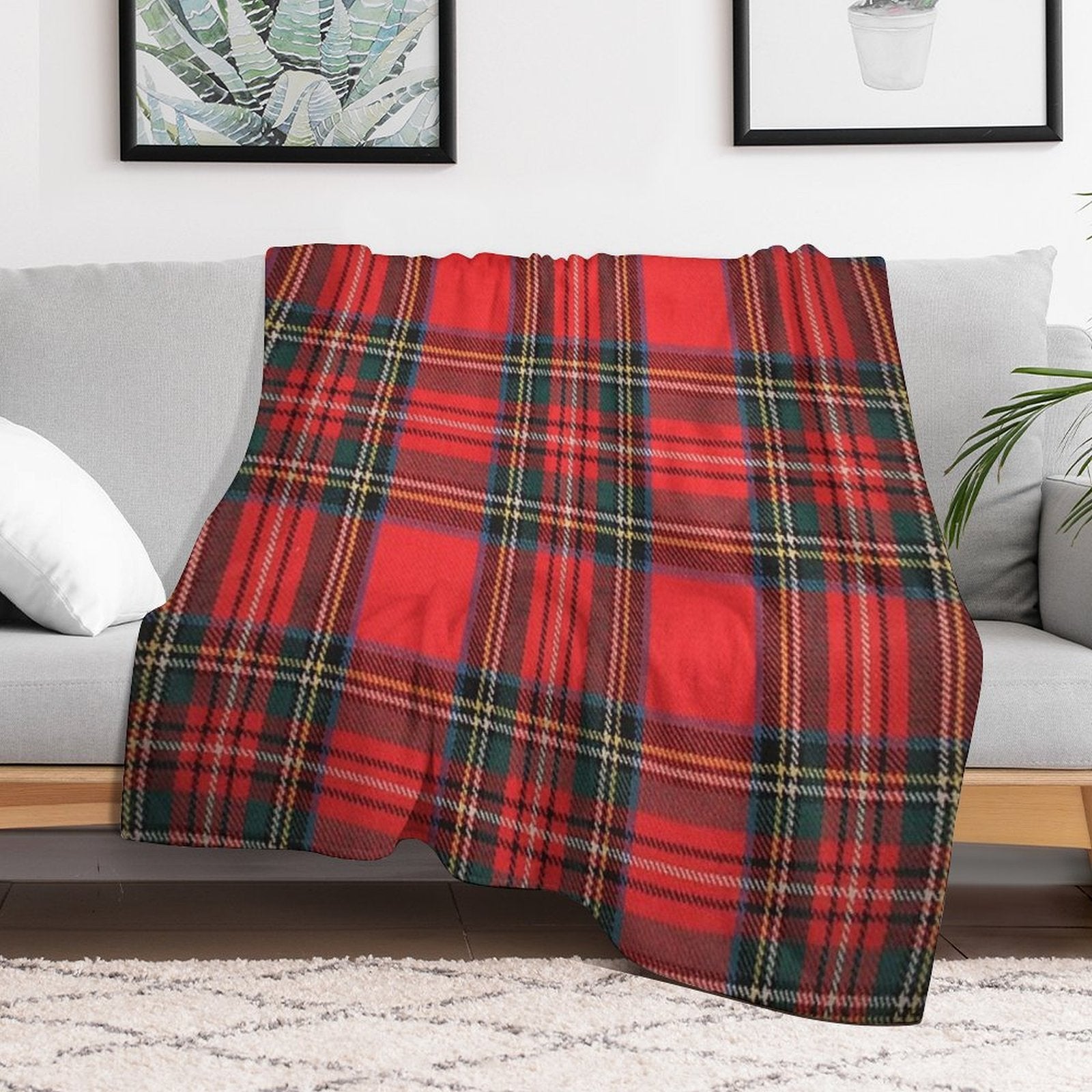 Royal Stewart Tartan Velvety-soft Throw Blanket