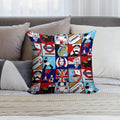 Iconic Mod Pop Art Soft Washable Throw Pillow
