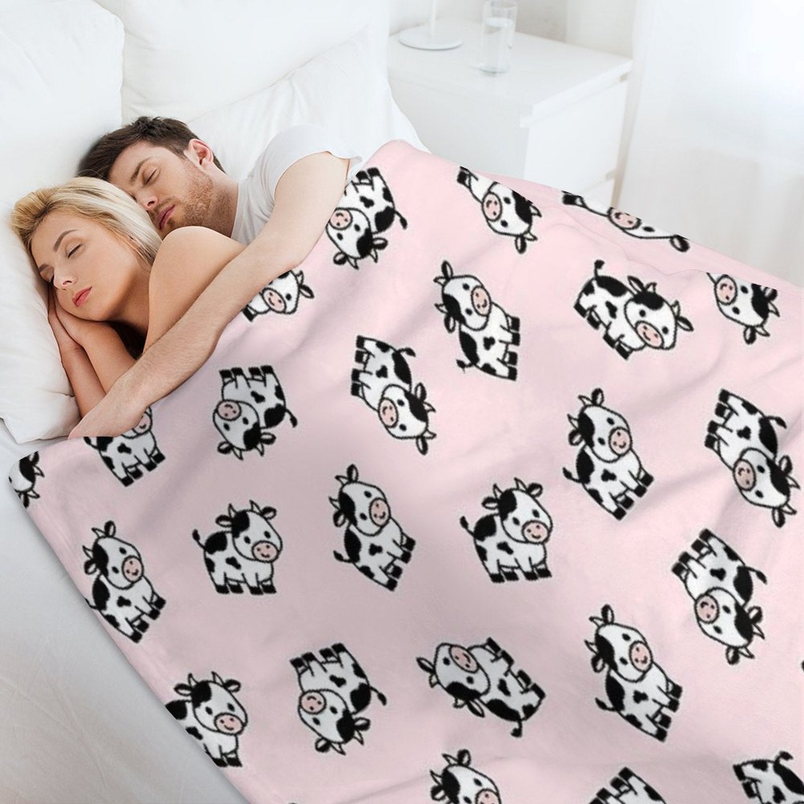 Cow Machine-washable Throw Blanket