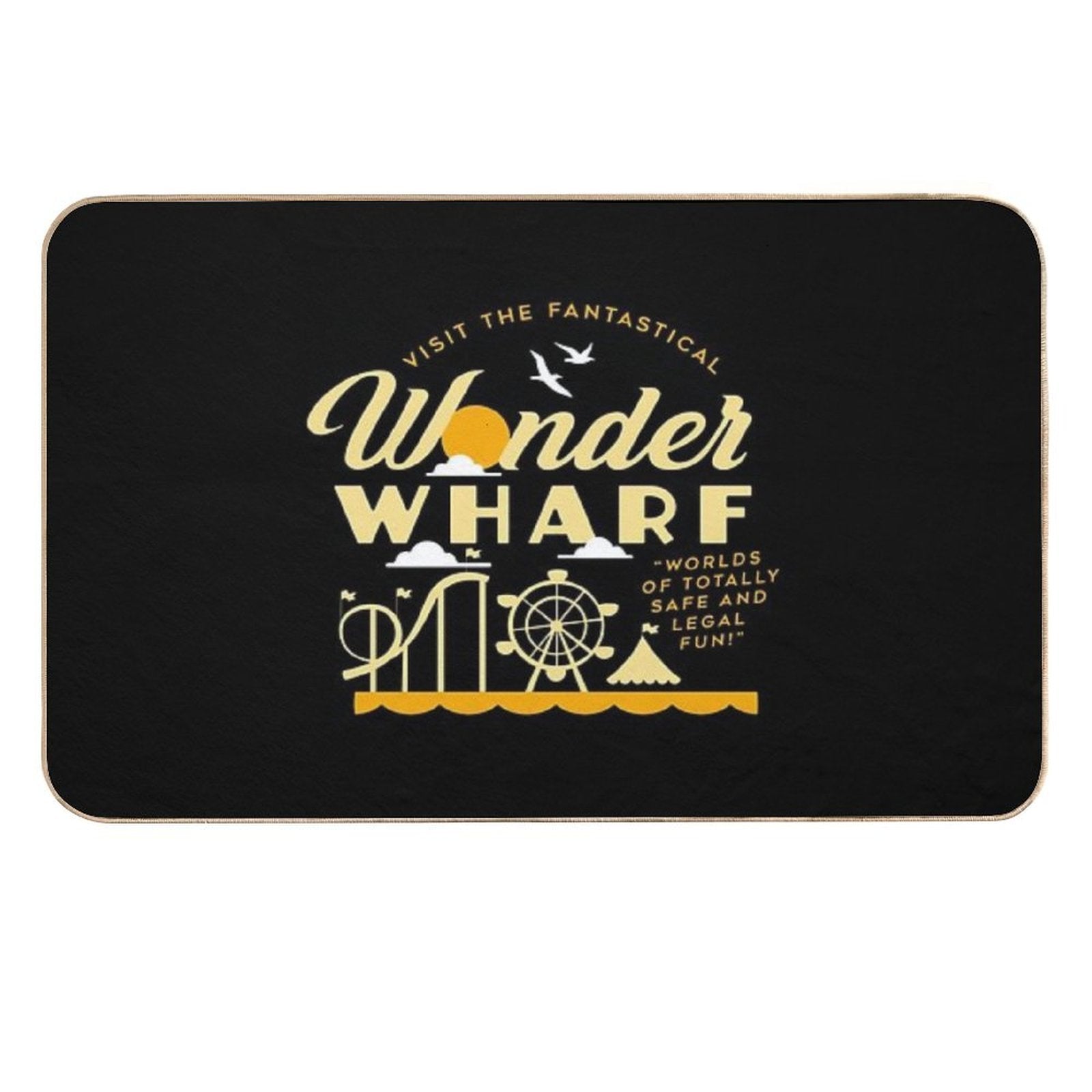 Retro Wonder Wharf  Dirt-Trapping Bath Mat
