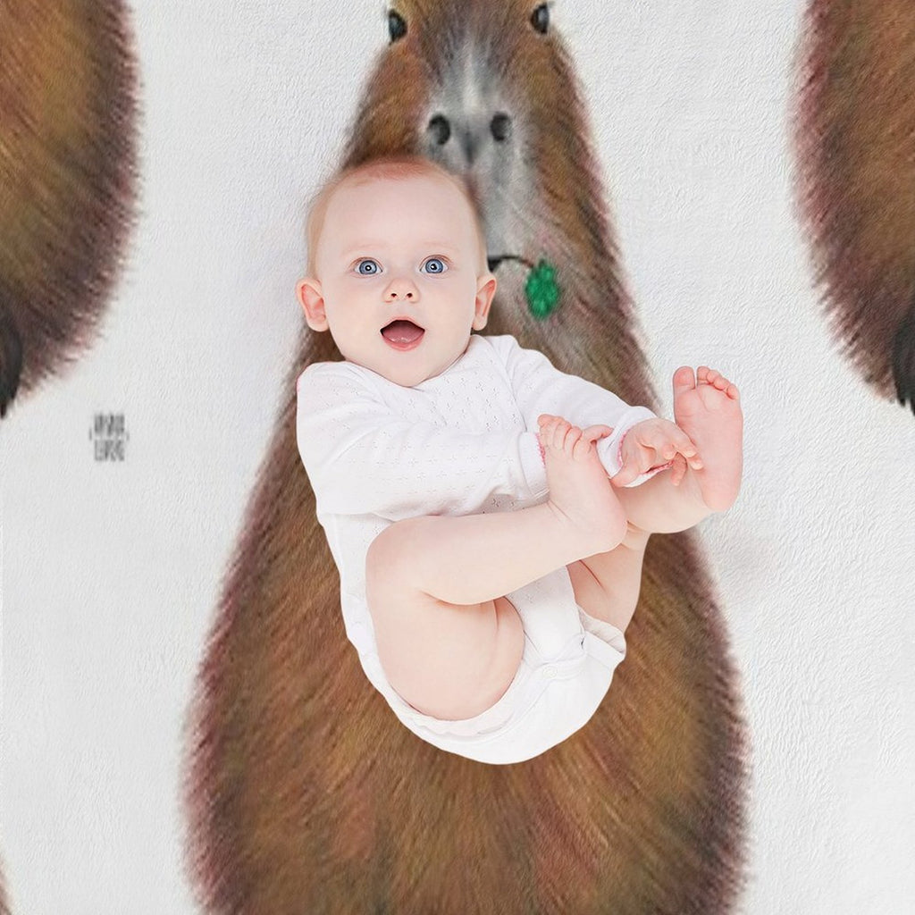 Capybara High Quality, Hand Made Illustration Comfort Throw Blanket