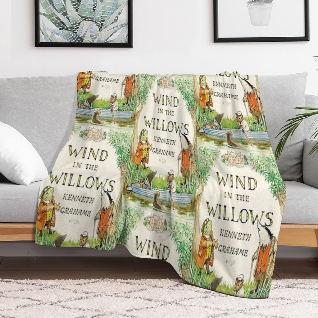 Wind in The Willows Book Cover Lightweight Throw Blanket
