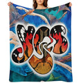 Yessongs, Progressive Rock, Fantasy Print, Surreal Art, Fantasy Landscape, Music Lover Gift Shrink-resistant Throw Blanket