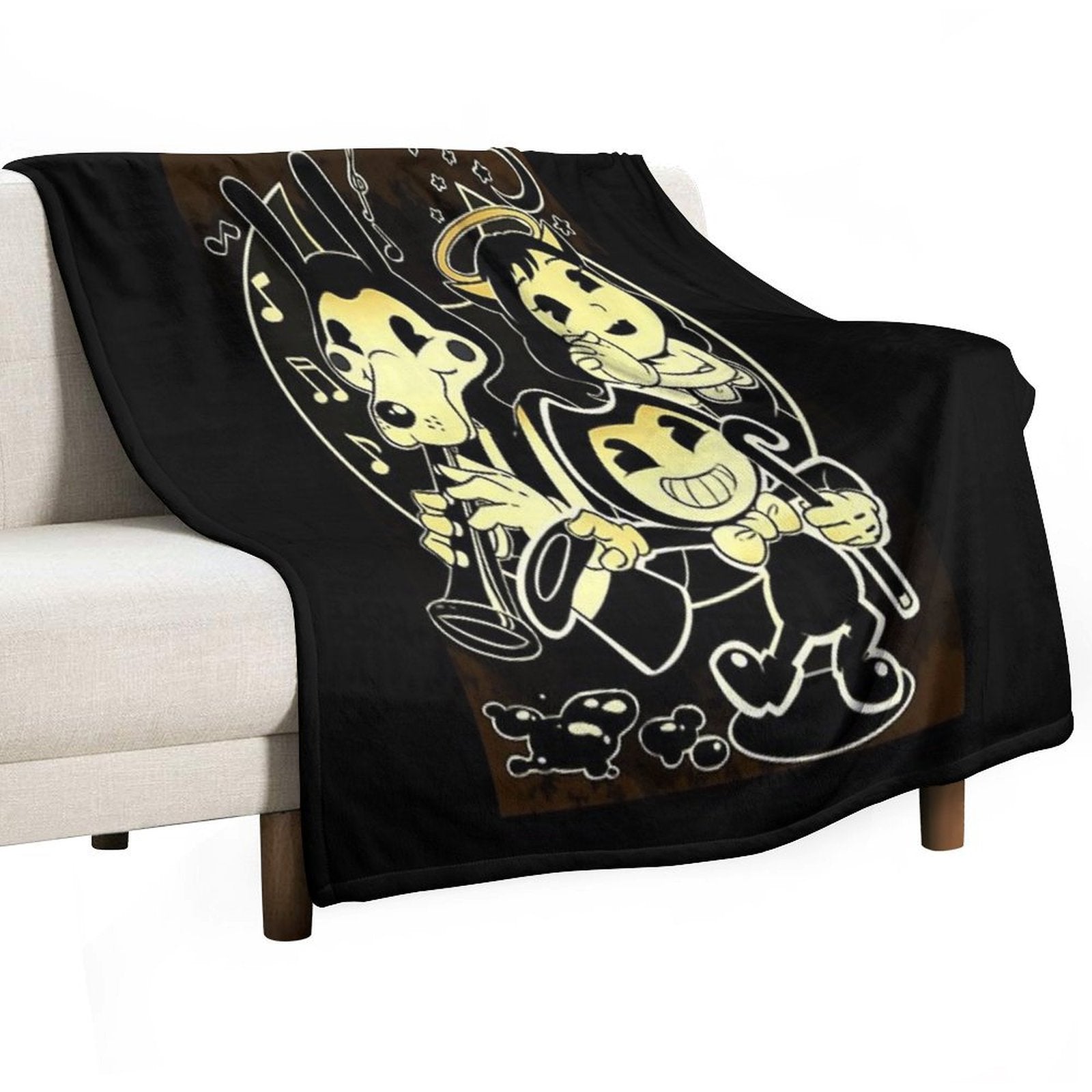 Bendy Boris And Alice Versatility Throw Blanket