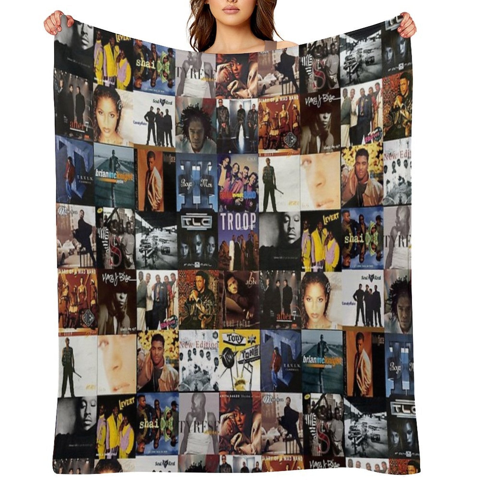 90s R&B Classics Deluxe Durable Throw Blanket