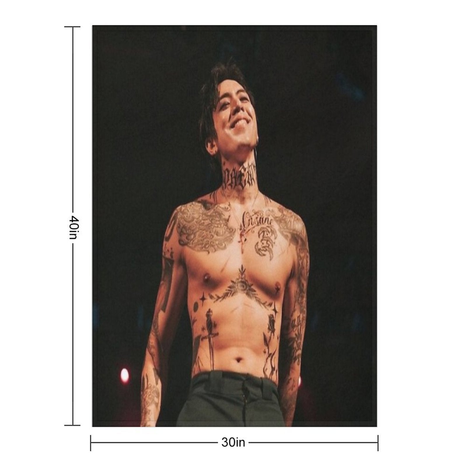 DPR IAN Mito Abs Hot Sexy Beautiful Poster Kpop Dream Perfect Regime Compact Throw Blanket