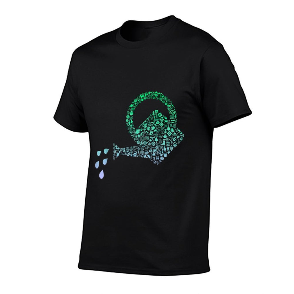 Garden Watering Can Plant Gardening for Gardener  Oversized Silhouette T-Shirt