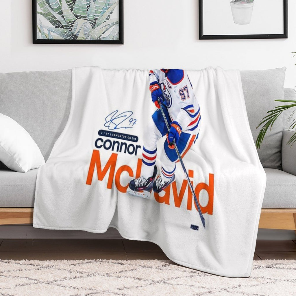 Connor McDavid Gift-ready Throw Blanket