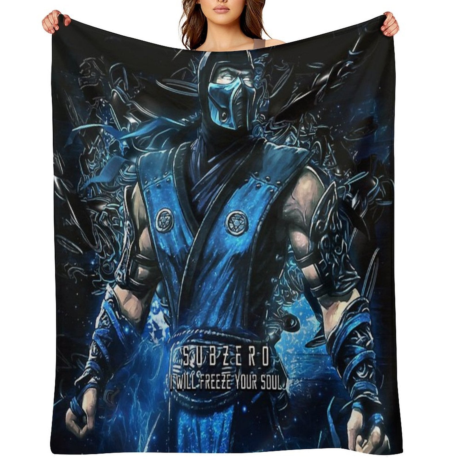 Mortal Kombat Subzero Machine-washable Throw Blanket