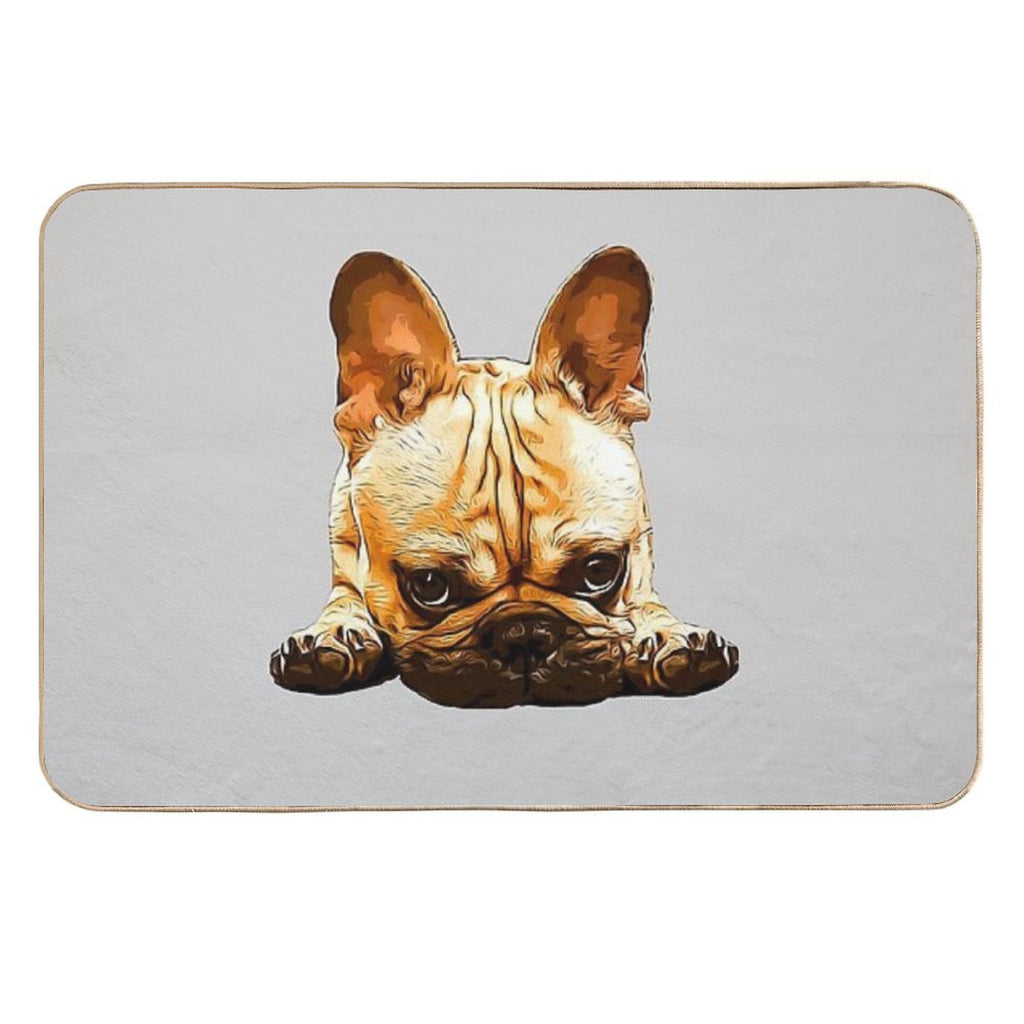 French Bulldog Puppy Cute  Slip-Resistant Bath Mat