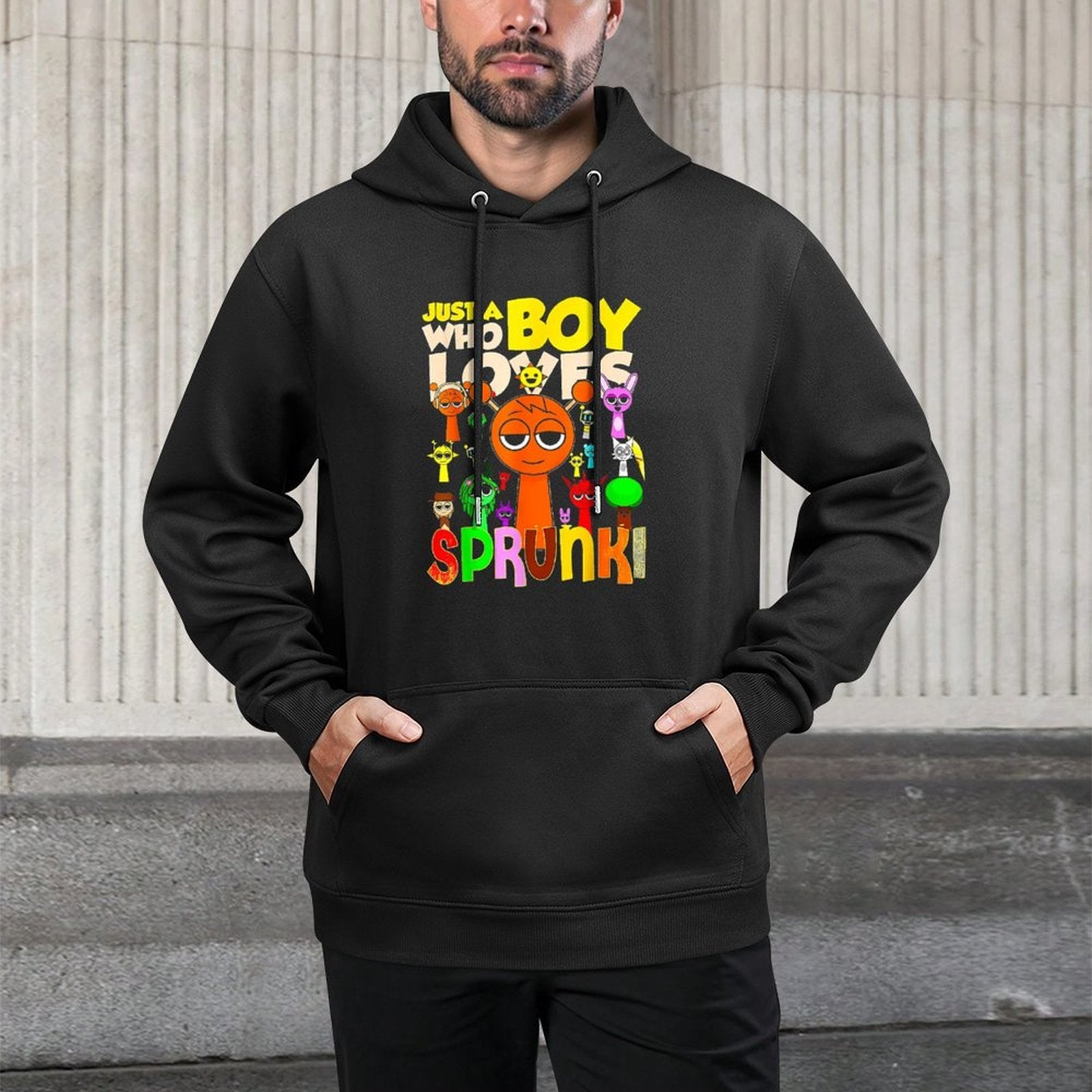 Just A Boy Who Love Spunk It's My Birthday Kids Colorfast Hoodie