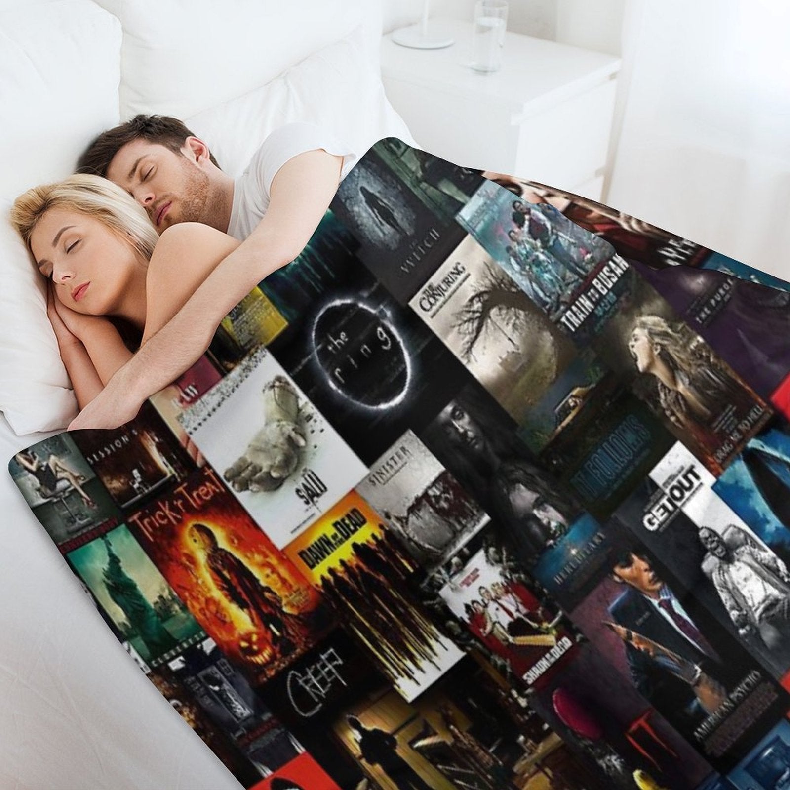 Horror Movie Posters 2000s - 2010s Shrink-resistant Throw Blanket