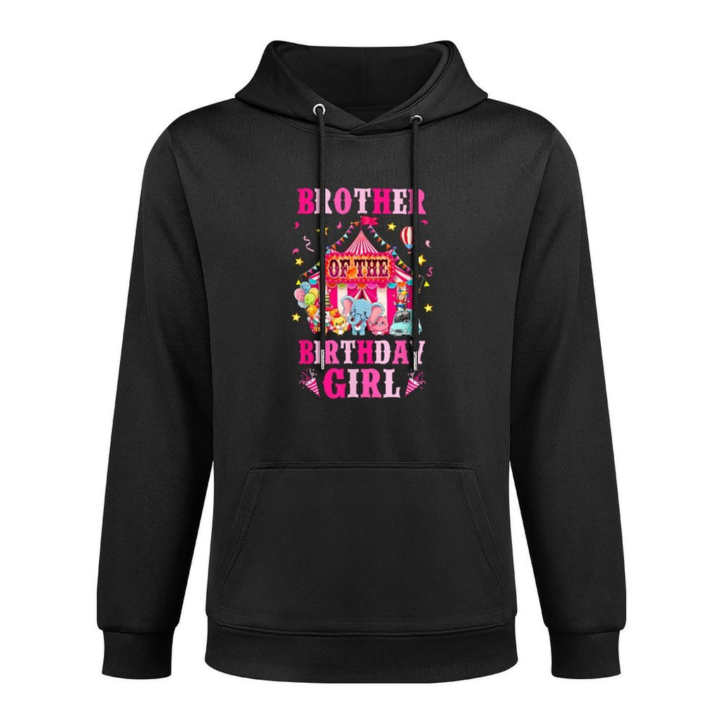 Brother Of The Birthday Girl Circus Carnival Family Party Colorfast Hoodie