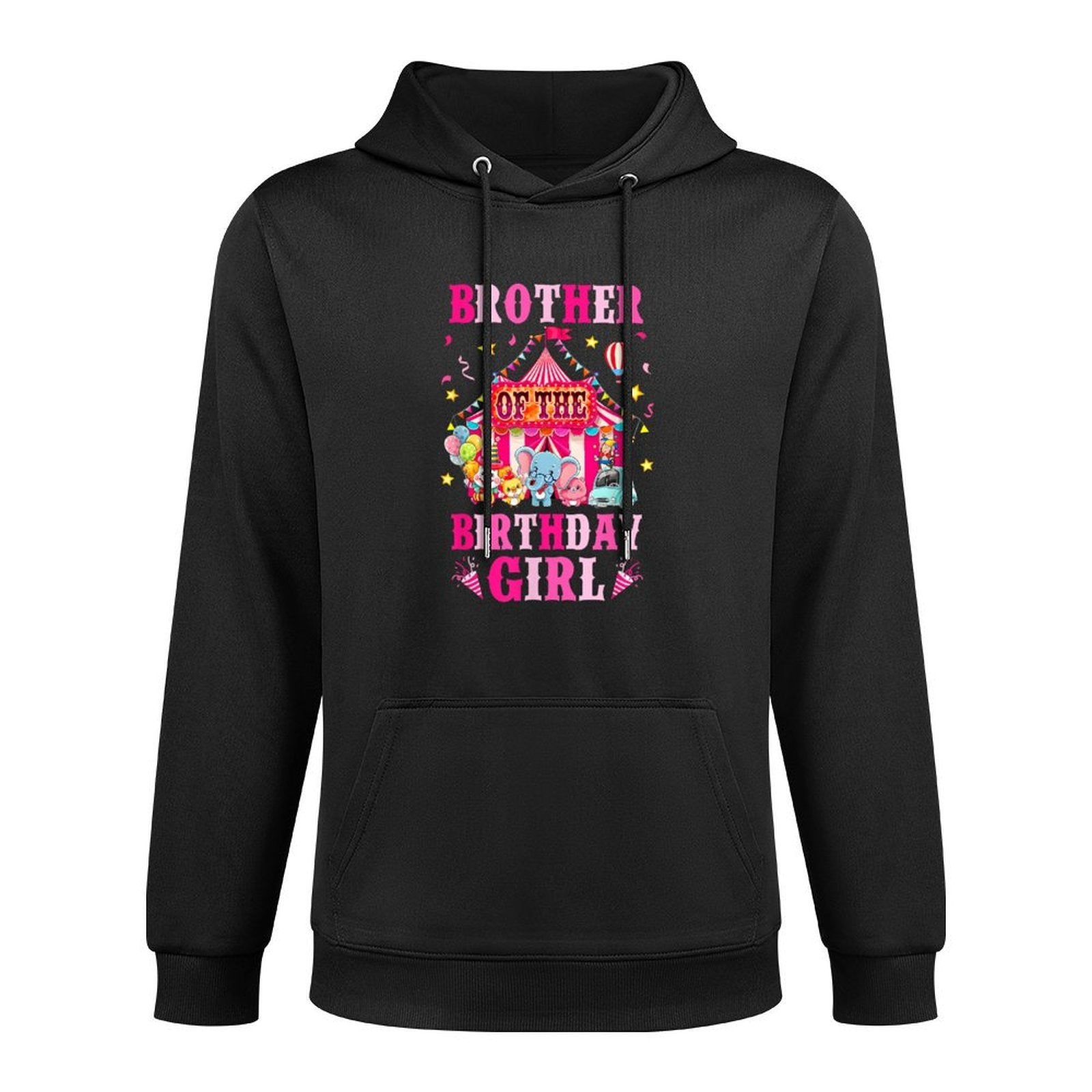 Brother Of The Birthday Girl Circus Carnival Family Party Colorfast Hoodie