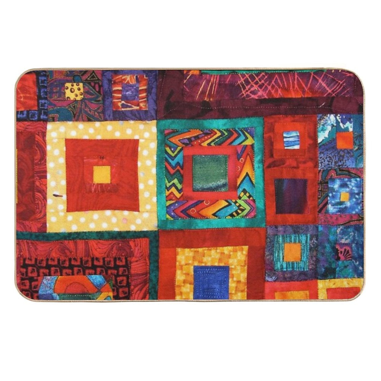Vintage Design, Multi-culture  Non-Slip Bath Mat
