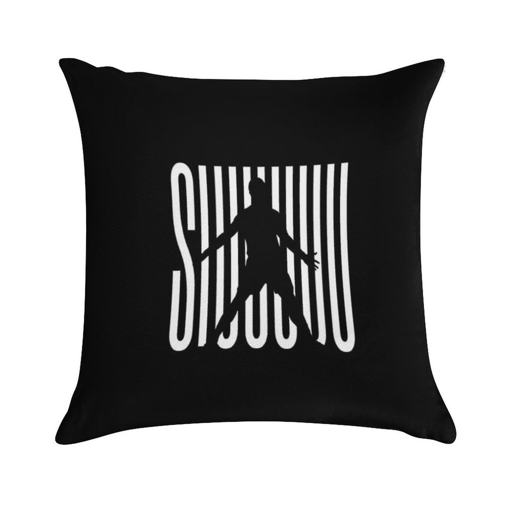 Siuuu CR7, Cristiano Ronaldo Funny Soft Gift Ready Throw Pillow