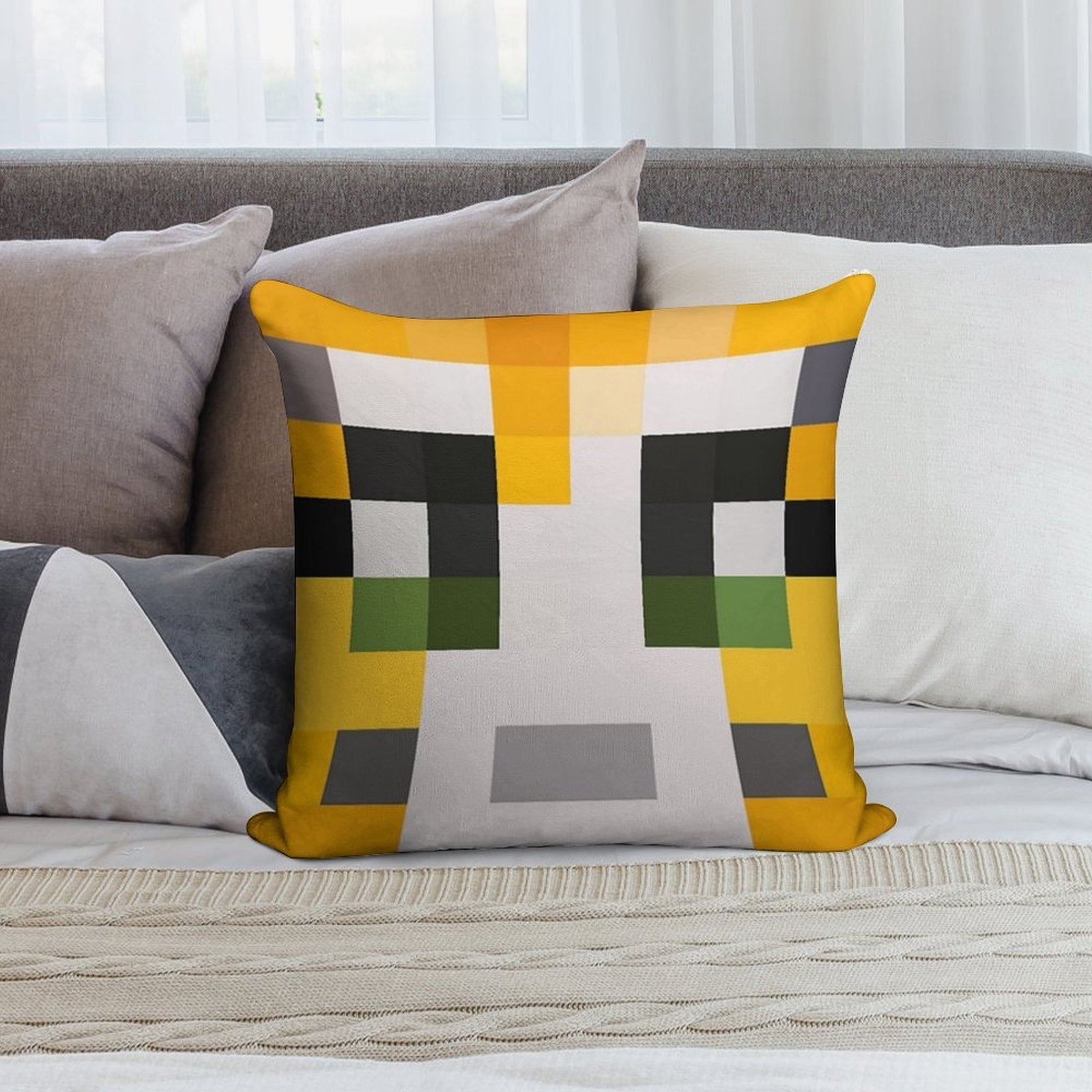 Stampy Soft Decorative Cover Throw Pillow