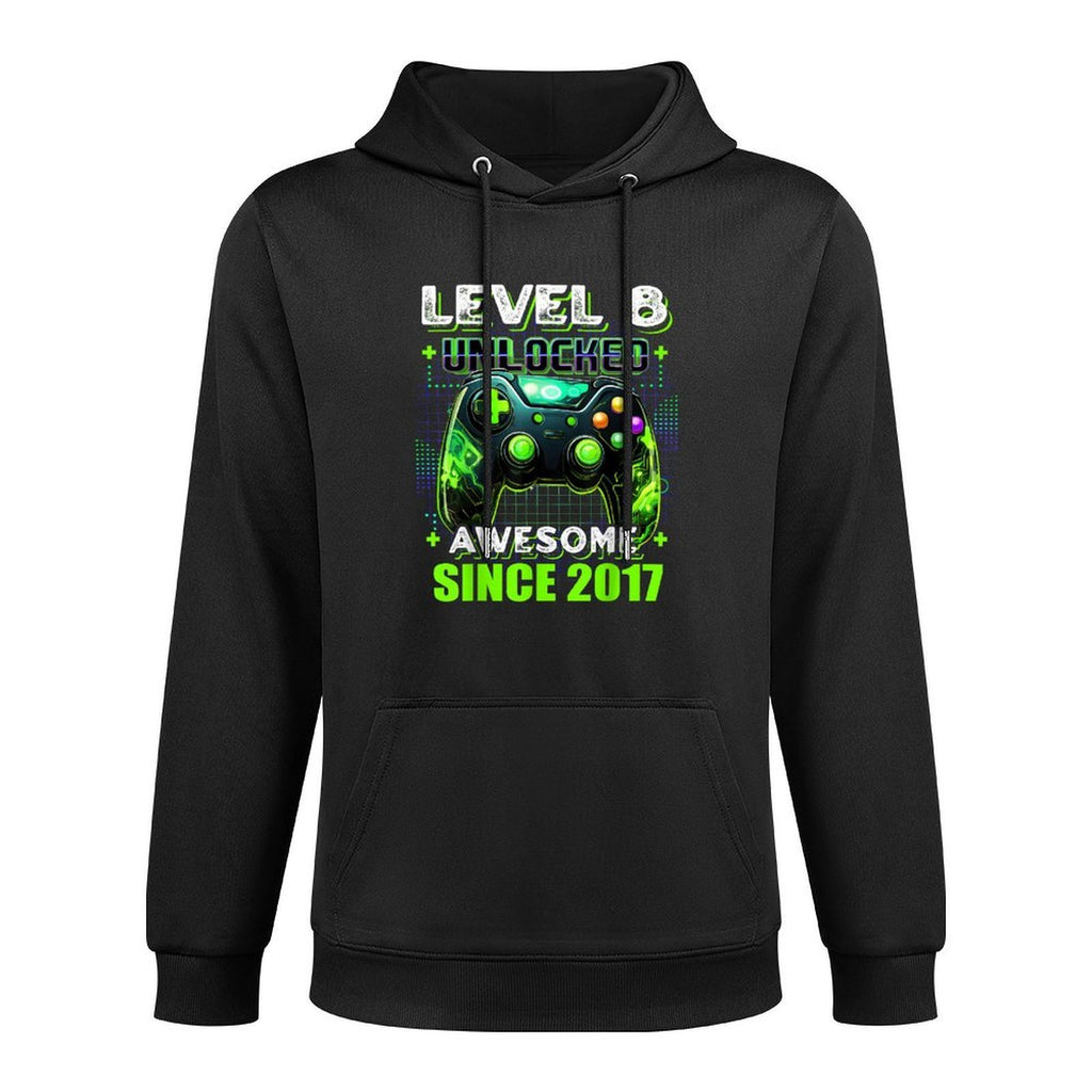 8th Birthday Boy Level 8 Gamer 8 Year Video Game Party Easy Care Hoodie