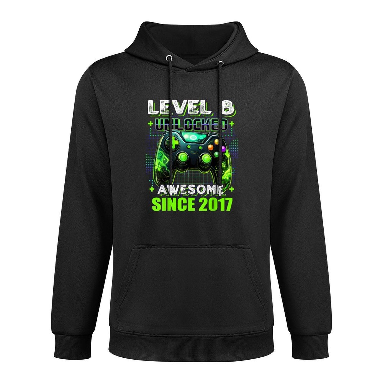 8th Birthday Boy Level 8 Gamer 8 Year Video Game Party Easy Care Hoodie