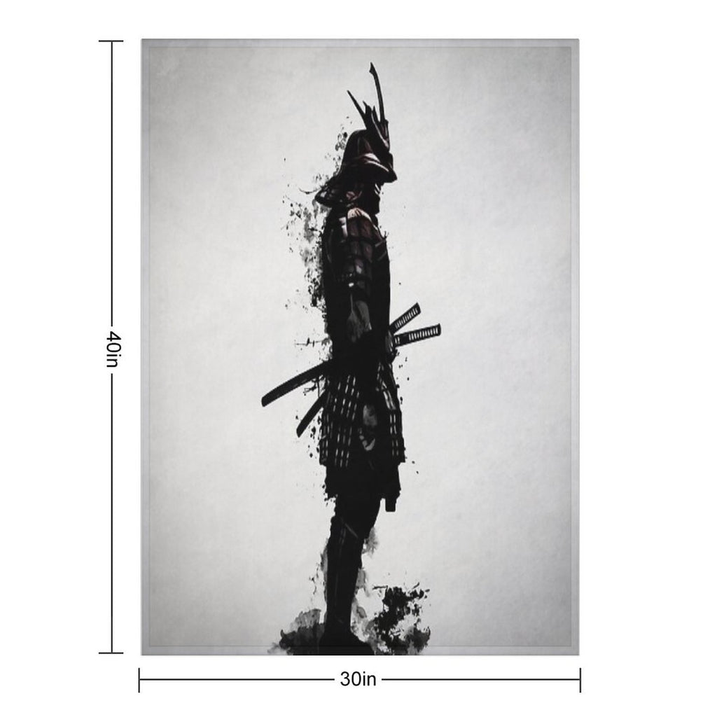 Armored Samurai Durable Throw Blanket