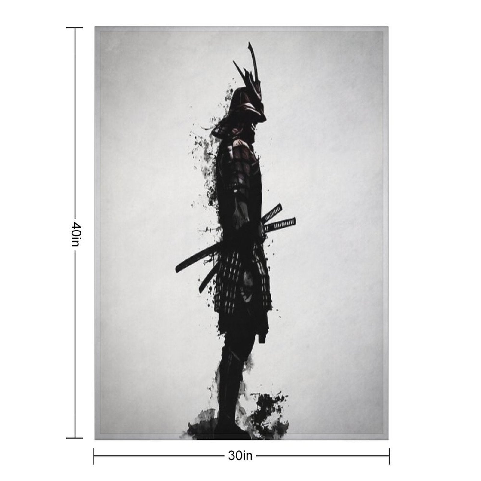 Armored Samurai Durable Throw Blanket