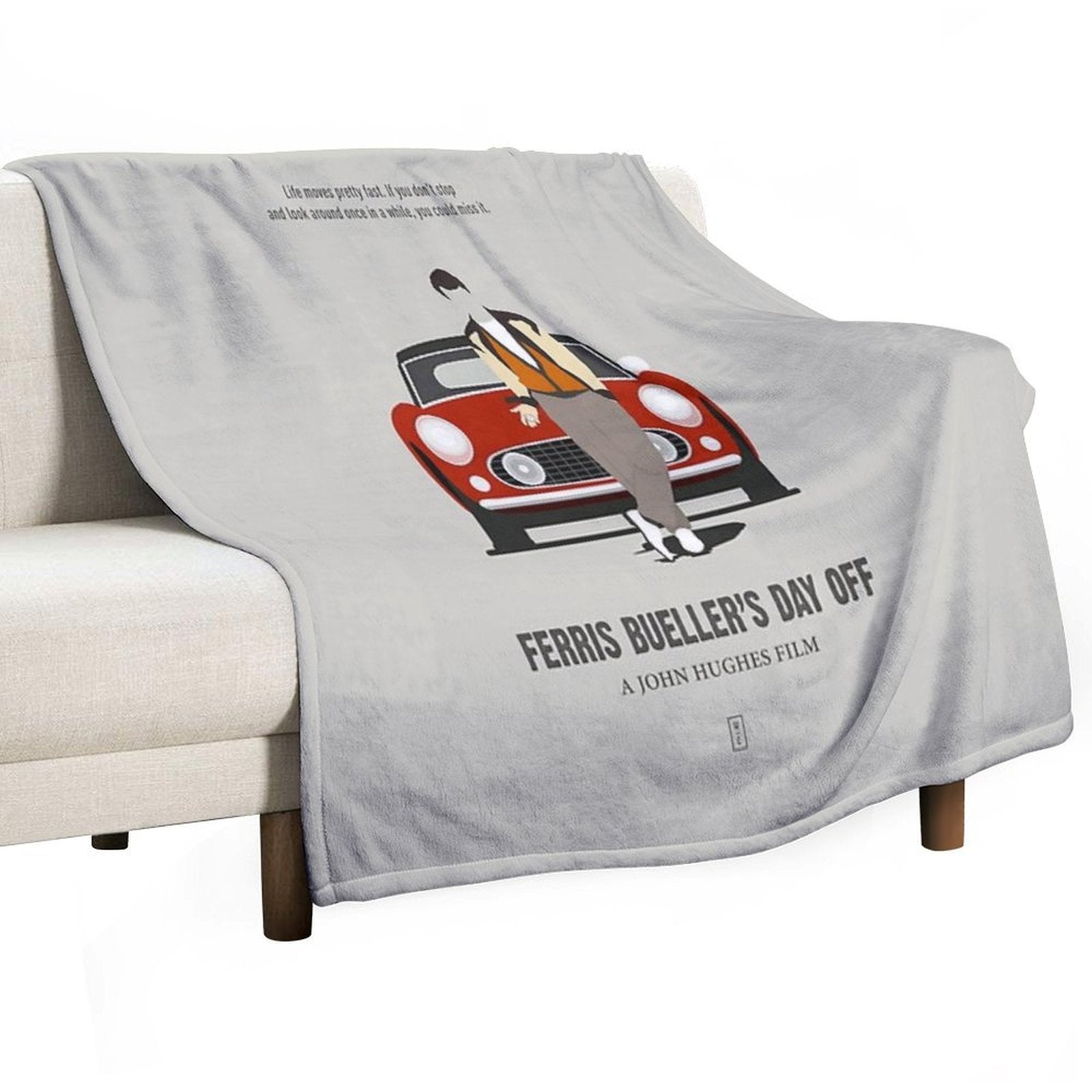 Ferris Bueller's Day Off Sustainable Throw Blanket