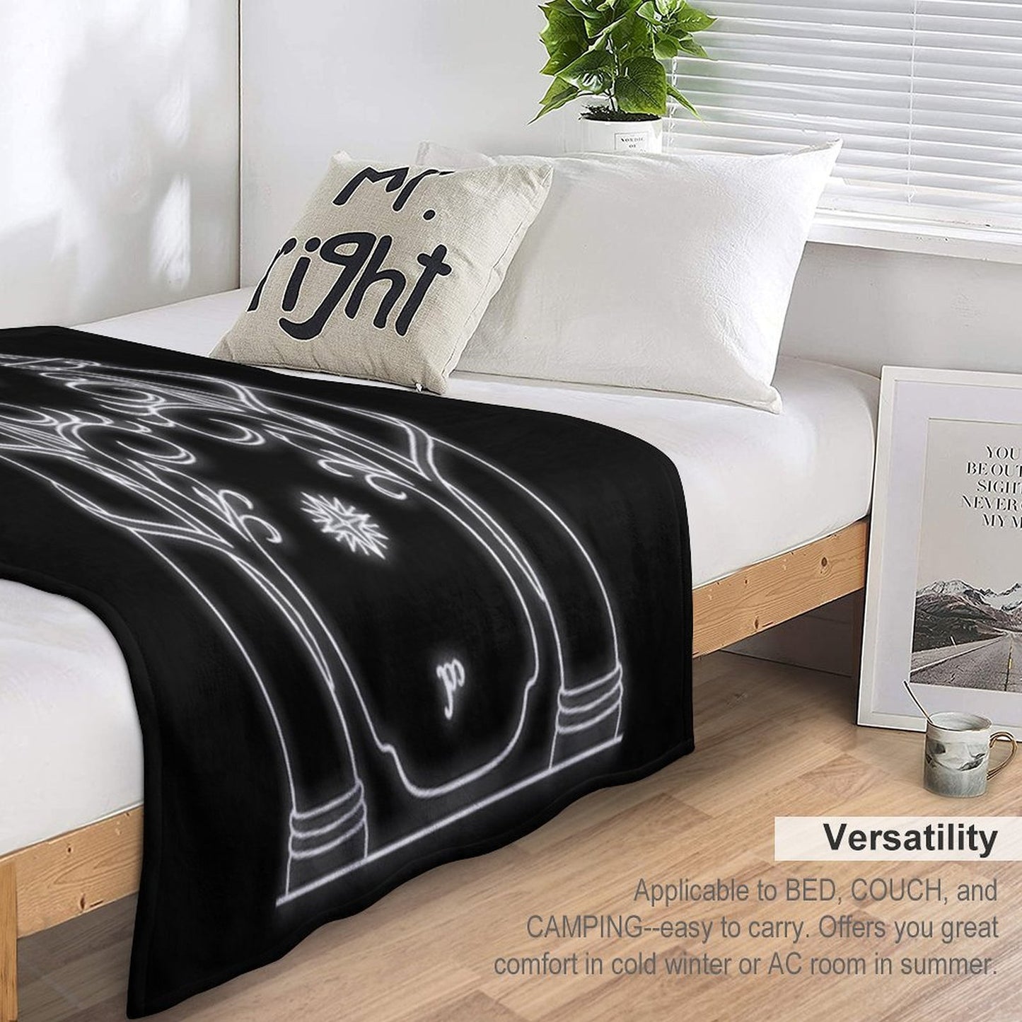 Mines of Moria Door Velvety-soft Throw Blanket