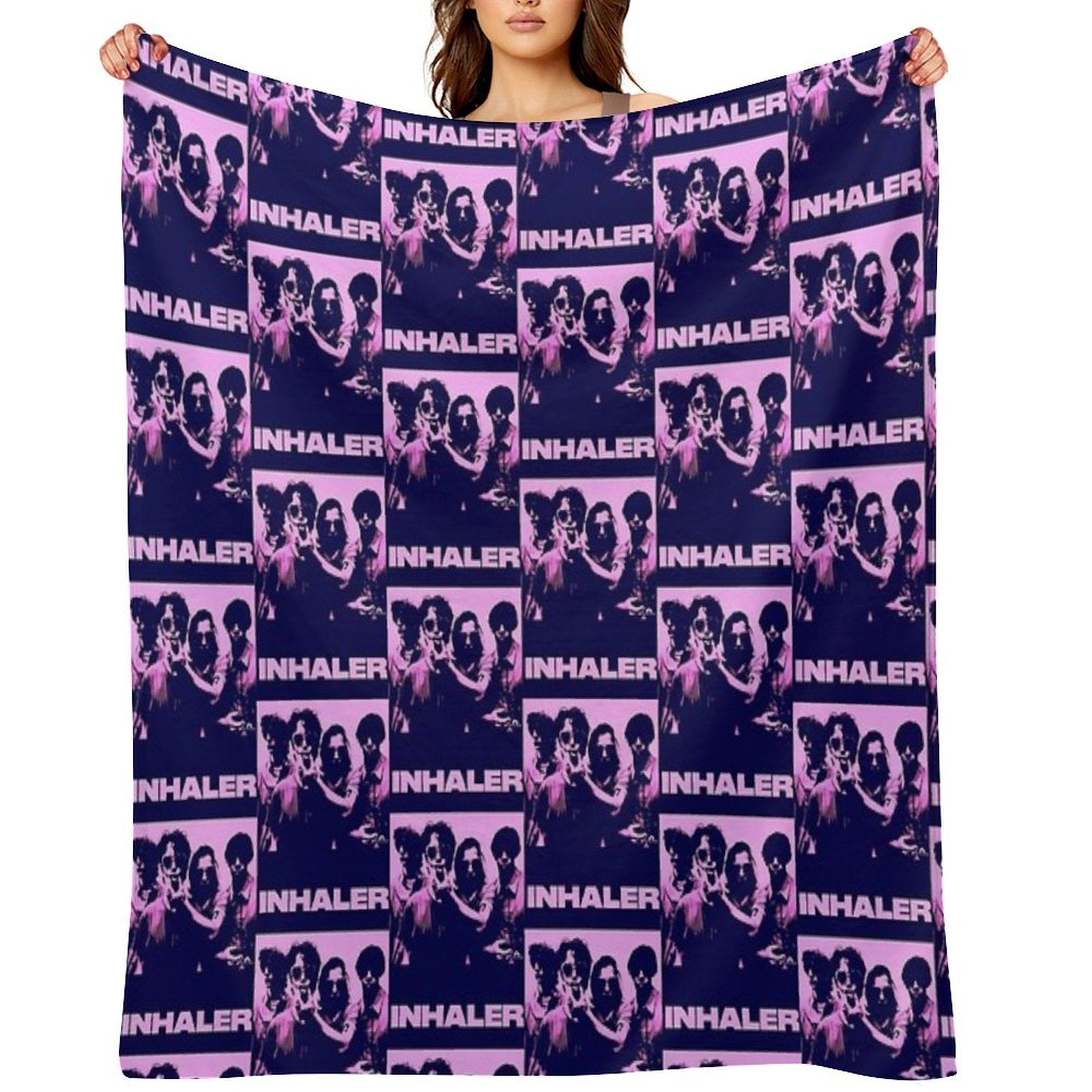 Inhaler Band Lightweight Throw Blanket